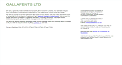 Desktop Screenshot of gallafents.co.uk